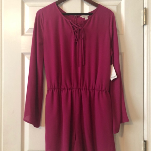 Decree lace up romper - Picture 2 of 4